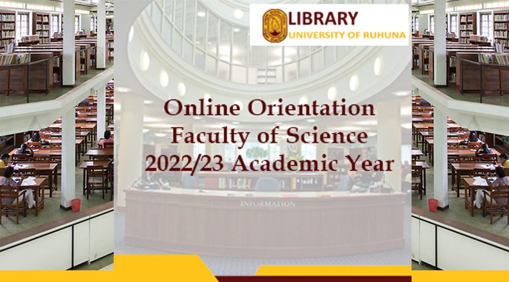 Library Orientation Program – 2023 (Faculty of Science)